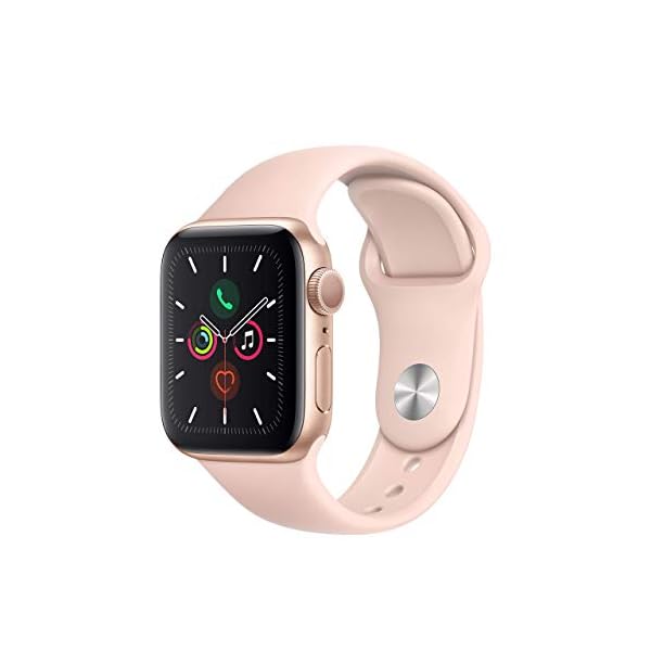 Apple Watch Series 5 40mm (GPS) - Caja de Aluminio Dorada con Banda Rosa  Arena Deportiva (Reacondicionado) - mamyka
