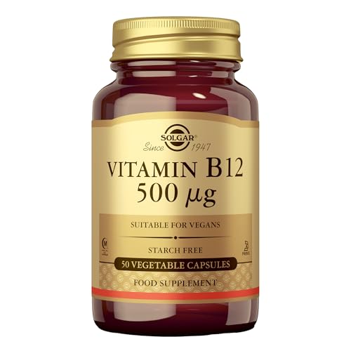 Solgar Vitamina B12 500 µg Cápsulas Vegetales - Envase De, 50 cápsulas