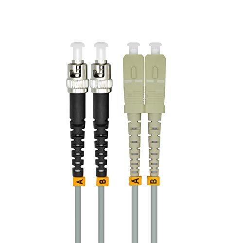 Cable multimodo OM2 duplex blindado SC-ST de 20m que evita interferencias en redes internas 2