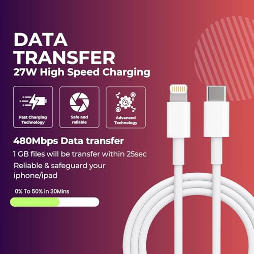 Image of AINE PD 3.0 for .-Speed to USB C Cable Compatible with Apple iPhone 14 14 pro max 13 Plus SE 2nd 12 11 Xs XR iPad 4 5 6 7 8 iPad Mini 2 3 4 5 iPad Air 2 3 | Original Charging Speed