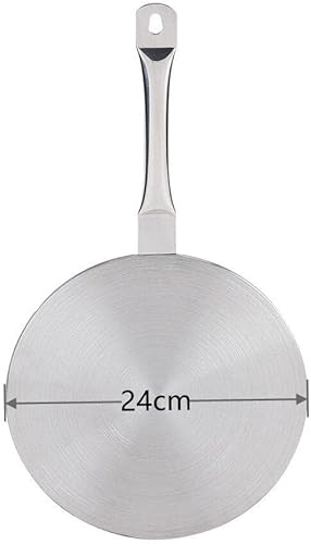 Miniatura 6 de Difusor de calor para cocina de vidrio, difusor de calor de acero inoxidable, placa adaptadora de placa de inducción de 9.45 pulgadas, placa de