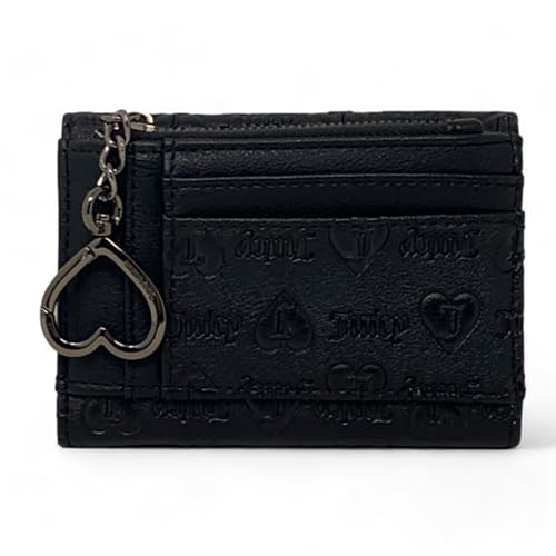 Juicy Couture Double Sided Trifold Wallet (Liquorice Logo Emboss), 13JCCECJC2