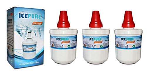3 Pack Samsung AquaPure DA2900003G Plus Compatible Water Filter Refrigerator RFC1100A