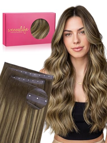 WENNALIFE Butterfly Weft Hair Extensions Human Hair 20 Inch