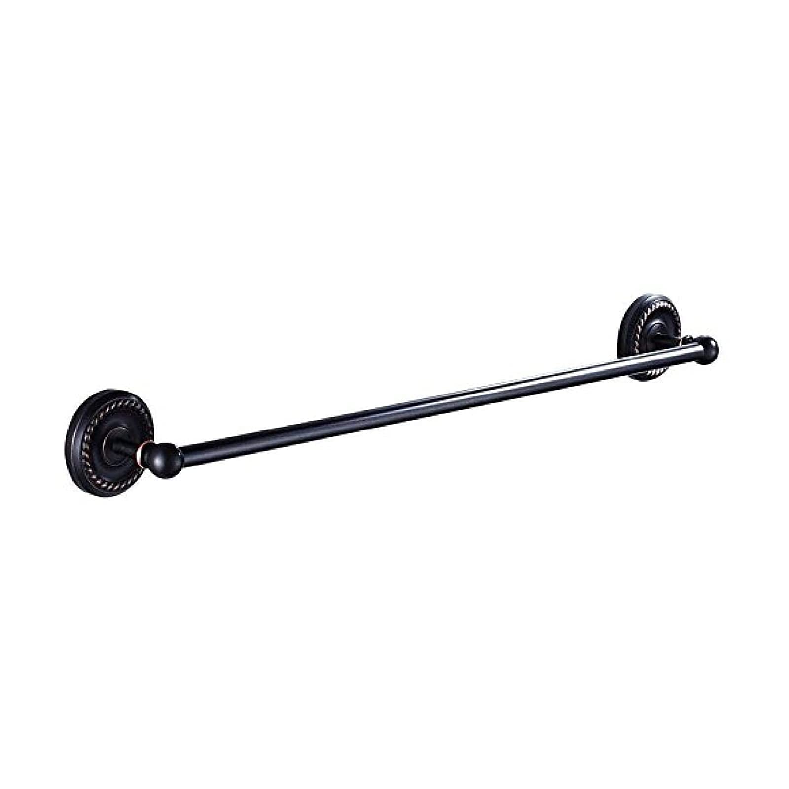 Porte-serviettes de salle de bain mural bronze noir mat et accessoires fixes