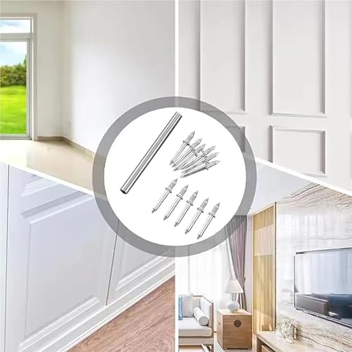 Clavos para zócalos doble cara, 1000 piezas, antióxido para decoración del hogar miniatura 6