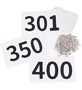 TRIWONDER Tyvek Race Bibs Running Numbers with Safety Pins, Large Numbers 1-500, Tearproof and Wa...