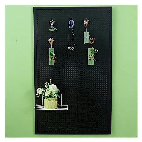 Panel organizador de montaje en pared con ganchos, tablero de clavijas de metal duradero para un almacenamiento óptimo en la oficina en casa y el taller