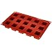 Silikomart SF034 Moule Silicone 6 Cavités Brioche Cannelée - Moule Terre Cuite 660ml Made In Italy