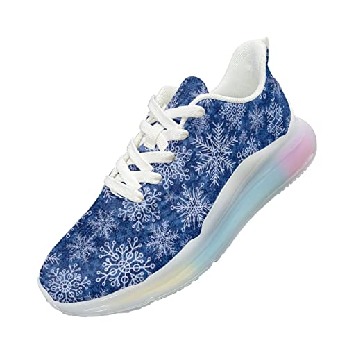 Chaussures de course à pied outdoor pour femme au motif flocon stylé