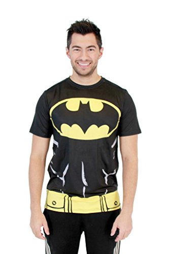 T-shirt de compression athlétique homme DC Comics anti-fatigue musculaire pour le sport