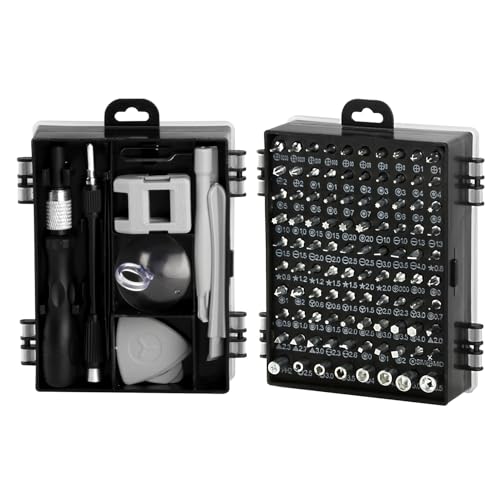 115 in 1 Feinmechaniker Schraubendreher Set Feinmechaniker Werkzeug Sets,Mini Klein Schraubenzieher Set,Präzisionsschraubendreher Sets für PC Computer Uhren Kamera Handy Reparatur Werkzeug Setmit Bit