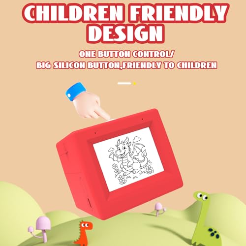 Image of AI Voice Sticker Printer, 2.8 Inch Screen Voice Activated Thermal Printer with Color Pens and Printing Paper, for Study Note Diary and Scrapbook