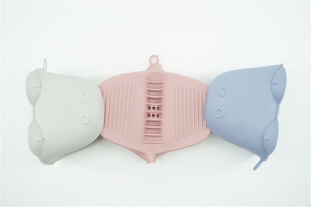 2-Piece Cartoon Silicone Gloves Heat Resistant Kitchen BBQ Oven Glove Clip