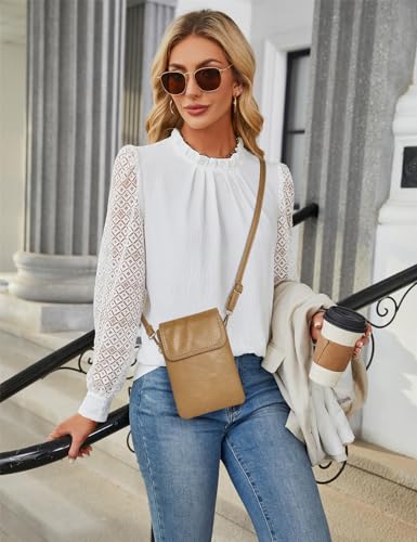 Image of FOXLOVER Quilted Crossbody Bags for Women Vegan Leather Boho Purses Shoulder Handbags with Tassel