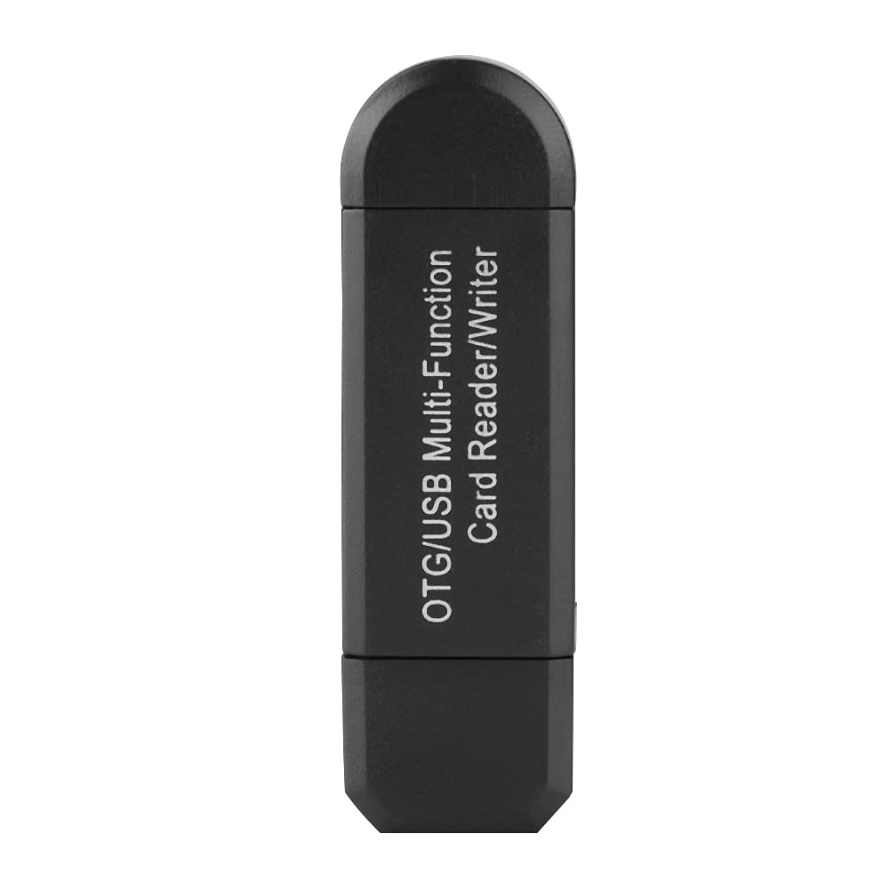 compatible with HP OTG USB Card Reader, 2-in-1 SD (BLACK)
