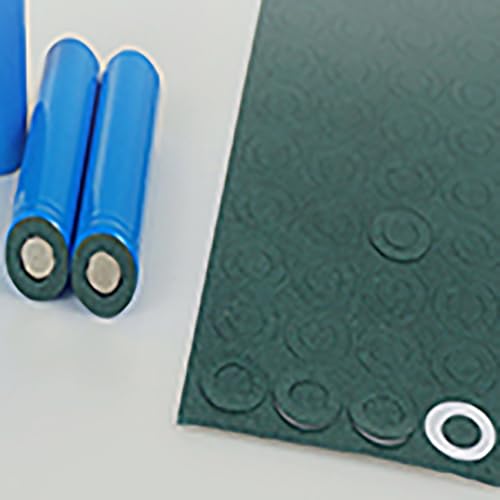 Image of 300PCS 21700 Positive Paste Insulation Barley Paper Lithium Ion Insulation Barley Paper Self Adhesive Hollow Paper Pad Electrical Insulation Adhesive Paper Cyan