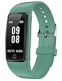 Willful Fitness Tracker Non Bluetooth Simple No App No Phone Needed Waterproof Fitness Watch Pedometer Watch with Steps Calories Counter Sleep Tracker for Kids Parents Men Women (Green)