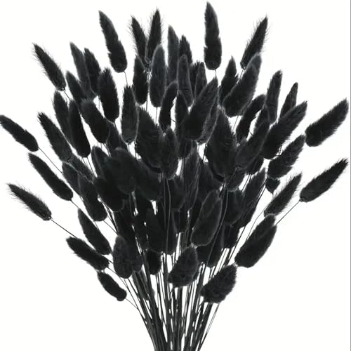 Pampas Grass Decor Tall, 100Pcs Natural Rabbit Tails Dried Flowers