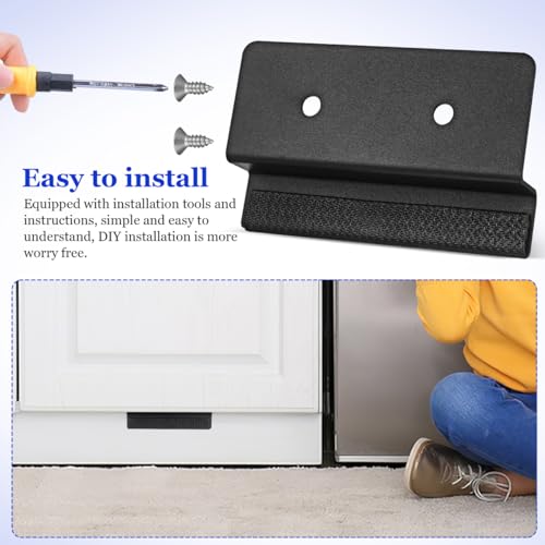 Image of PRETYZOOM Foot Pull Cabinet Handle Carbon Steel Hidden Toe Pull for Kitchen Trash Drawer Hands-Free Easy Installation