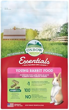 Oxbow Essentials Rabbit Food, Young Rabbit, Made with Oxbow Alfal...