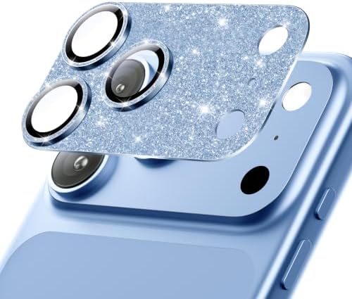 Hoerrye für iPhone 18 Pro Max Kameraschutz,Glitzer-Polar,1 Stück | 12FT stoßsicher, Militärstandard, starke Haftung, 9H+ Panzerglas, Kamera+Display Vollschutz, kompatibel mit Hülle