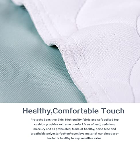 Waterproof Reusable Incontinence Bed Pads Washable Incontinence Underpads 6 Cups Absorbency, 2 Pack Non-Slip Mattress Protector For Adults, Kids And Pets(28”X 36” Inch) #TOP3