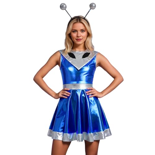 Costume de danse argentée et tenue de carnaval pour femme chic