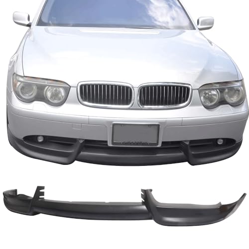 Front Bumper Lip Compatible with 2002-2005 BMW E65 & E66 7-Series, AC-S Style PU Black by IKON MOTORSPORTS