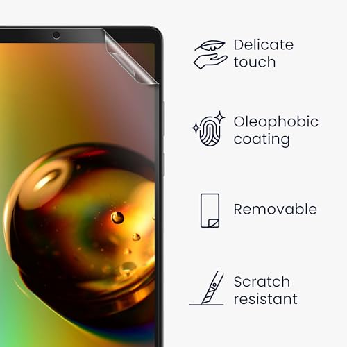 kwmobile 2x tempered glass compatibel met Samsung Galaxy Tab A11 - Screenprotector voor tablet - Transparante folie - Afbeelding 3