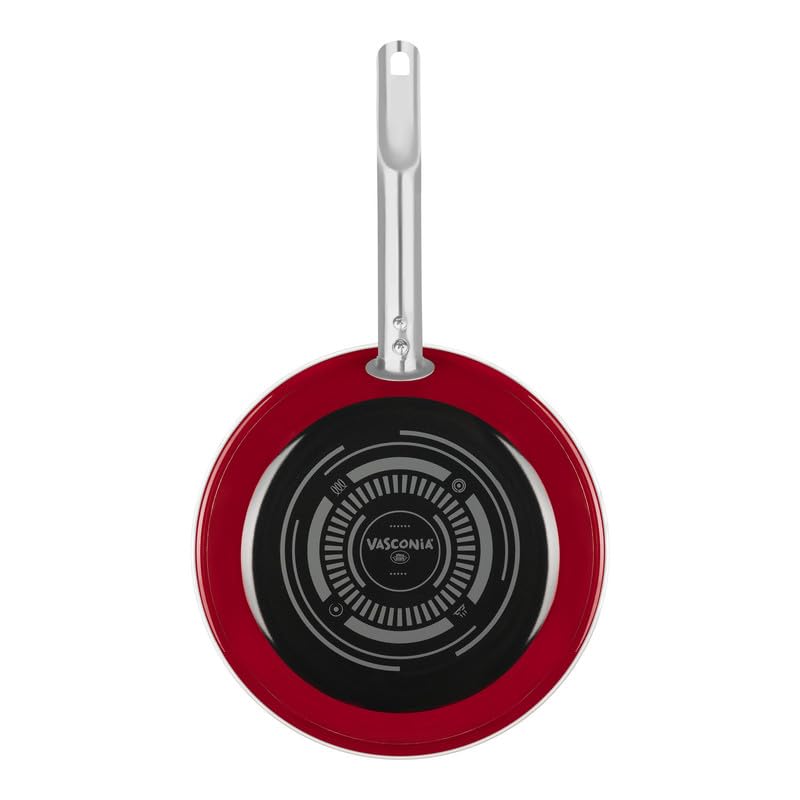 La mejor comparación de Sartenes vasconia favoritos de las personas. 45 Vasconia | Sartén Elegance para Inducción de Vitroacero 20 cm - Rojo