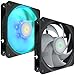 Cooler Master SickleFlow 120 V2 RGB Square Frame Fan, RGB 4-Pin Customizable LEDs, Air Balance Curve Blade, Sealed Bearing, 120mm PWM Control for Computer Case & Liquid Radiator