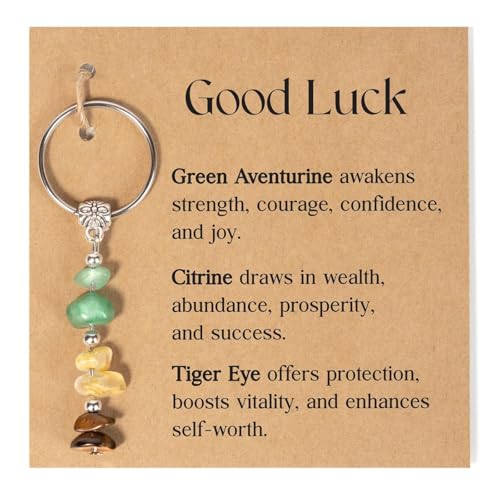 Ya en mundofriki.es: ARYIMYDP Colgante de Cristales con Piedras Energéticas, Combinación de Aventurina, Citrina y Ojo de Tigre para Atraer Energías Positivas, Detalle de Regalo para Desear Éxito en Nuevos Comienzos