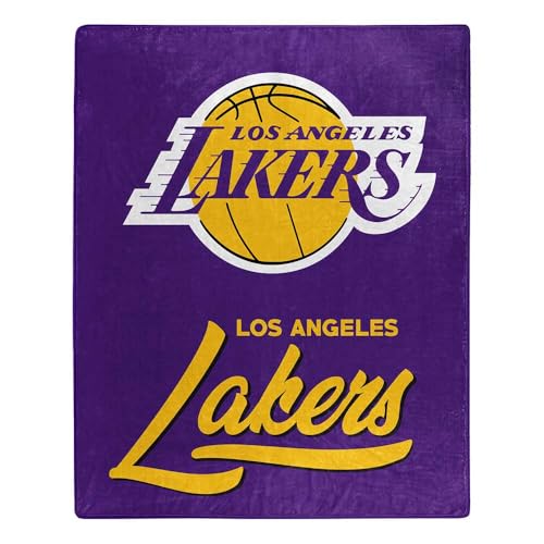 Northwest NBA Los Angeles Lakers Unisex-Adult Raschel Throw Blanket, 50