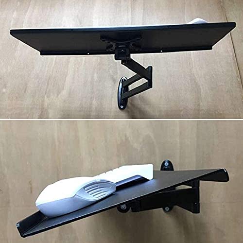 Supporto ergonomico per Tastiera e Mouse da Parete, Supporto telescopico per Computer, Accessorio da scrivania salvaspazio per Ufficio Domestico e postazione di Gioco