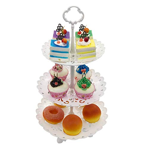 Hottest Sales 2Pcs Plastic Cake Stands Set (Round&Square)