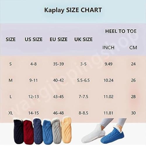 Admissioni Indoor Non-slip Thermal Socks,Fleece-Lined Non-slip Thermal Slippers Socks,Thermal Socks for Women,Men3