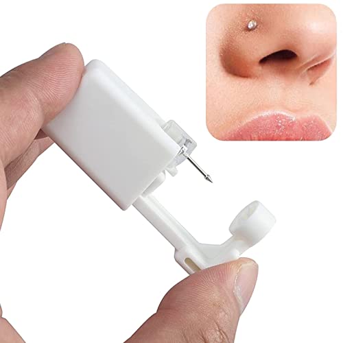 Hyjlpaf Nose Piercing Kit - 3 Pack Self Nose Piercing Gun, Disposable Safety Nose Percinging Kit With Nose Rings Stud Nose Piercings Gun Kit Tool #TOP3