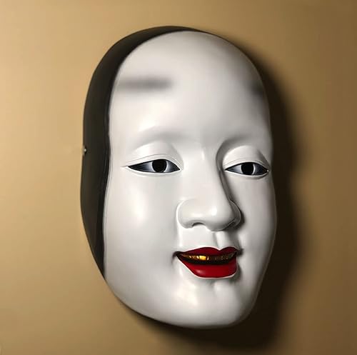 Miniatura 2 de Gmasking Máscara de resina Prajna japonesa Noh Cosplay para disfraz decorativo de fiesta de Halloween