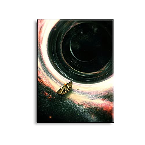 Affiche Toile Astronautes Galaxy Décoration Murale Salon sans Cadre 60x80cm