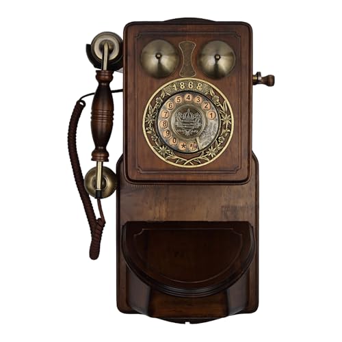 Teléfono Fijo Vintage Montaje en Pared Estilo Retro miniatura 1