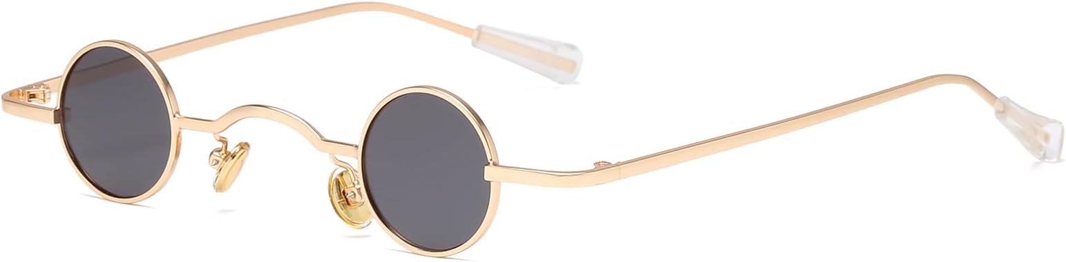Punk Polarized Sunglasses 70s Hippie Circle Small Sun Glasses