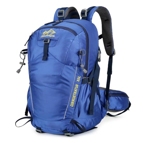 FANCHDKEO Sports Bags Outdoor Hiking Mountaineering Bags Sports Leisure Backpacks Portable Camping Backpacks, 31*21*50, Blue