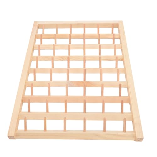 48 Spools Wooden Thread Rack Wall Mounted Sewing Organizer for Quilting Embroidery Pine Material Thread Holder Storage Solution