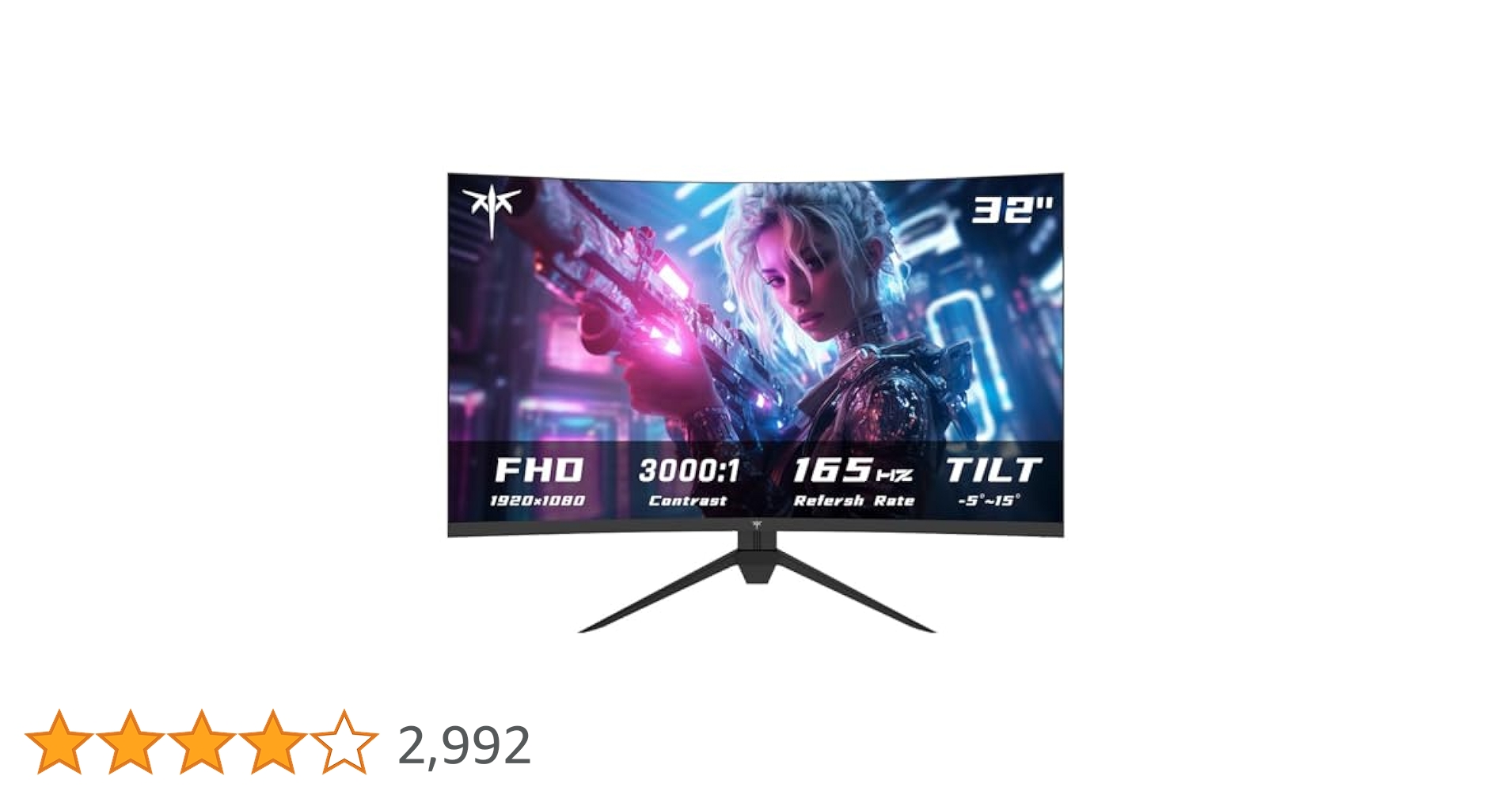 Amazon.co.jp: KTC 32インチ 湾曲ゲーミングモニター FHD 1080P