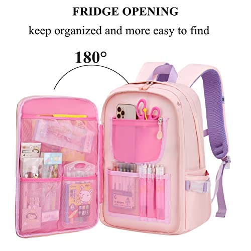 Sunny Shop School Backpacks For Girls Waterproof Backpack Kawaii Cute Kids Backpack Elementary School Bookbag Pink #TOP1