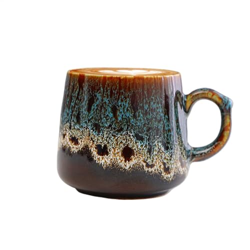 Jeruytgh Tasses à café en céramique | Tasse à thé Jumbo | Gobelet à eau | Tasse à café | Tasses à thé et café | Matériau 100 % naturel de haute qualité pour le bureau et la maison pour les amateurs de