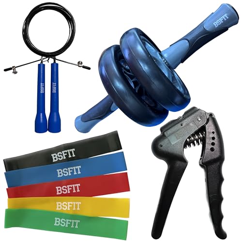 ─ Palestra portatile: Compatto e leggero, porta il tuo kit BSFIT ovunque. Non smettere mai di allenare!