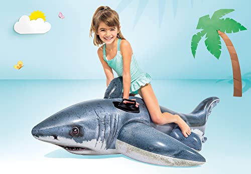 Intex Great White Shark Ride-On, 68" X 42", For Ages 3+ #TOP1