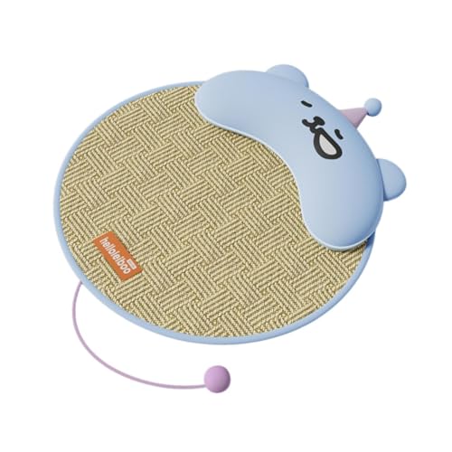 Lycass 犬用クールマット 洗える 小さな枕付き 取り外し可能なデザイン 通気性 快適 クール ペットパッド うさぎの夏用クールパッド, 青